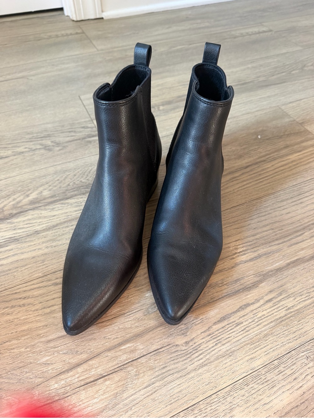 A new day Black Pointed Toe Chelsea Ankle Boots